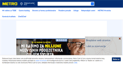 Desktop Screenshot of metro-cc.hr